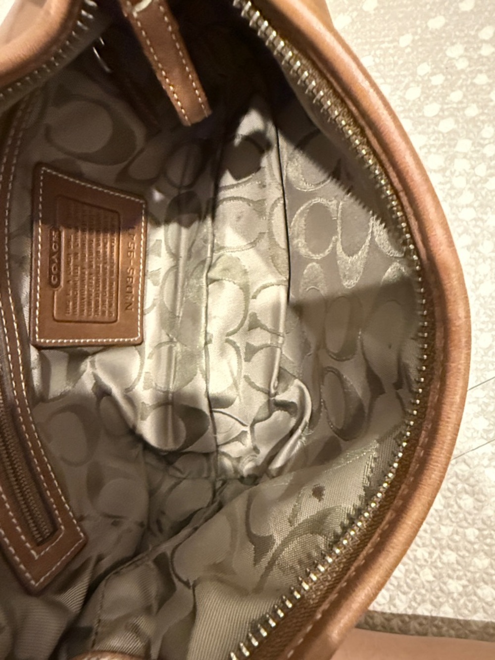 Coach Brown Leather Shoulder Hobo - Picture 8 of 8
